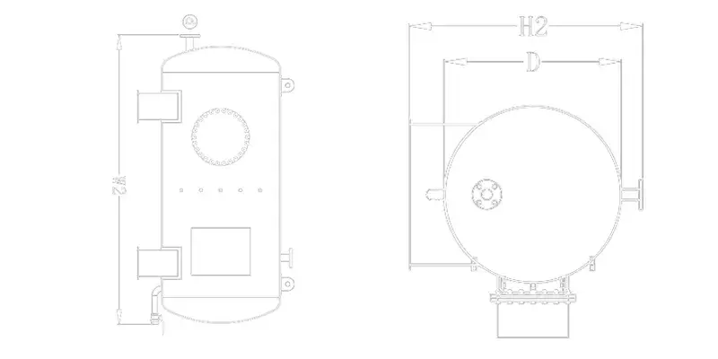 Horizontal Thermal Energy Storage Tank